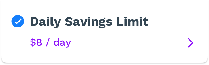 daily saving limit